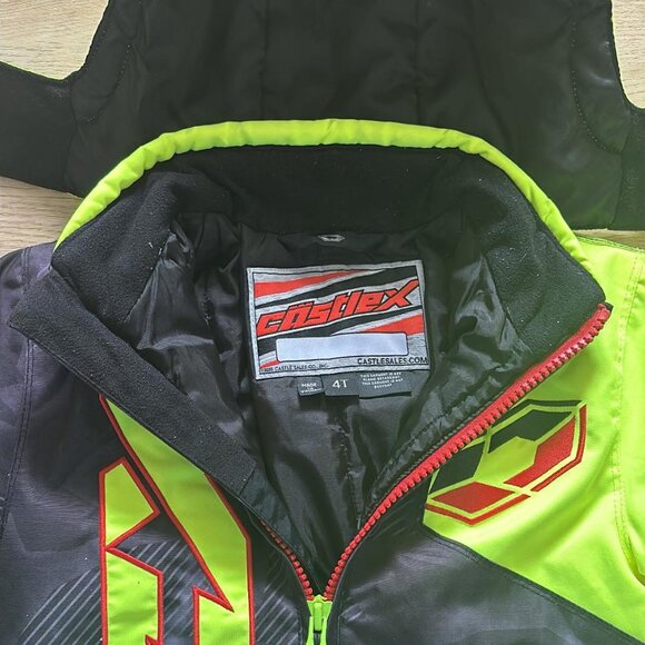 4T - Castle X snowmobiling coat EUC - Picture 2 of 3